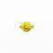 Yellow Peacock Metal Rakhi Charm