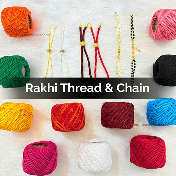 Thread Chain On Label Rakhi Thread & Chain – Resin Store Surat