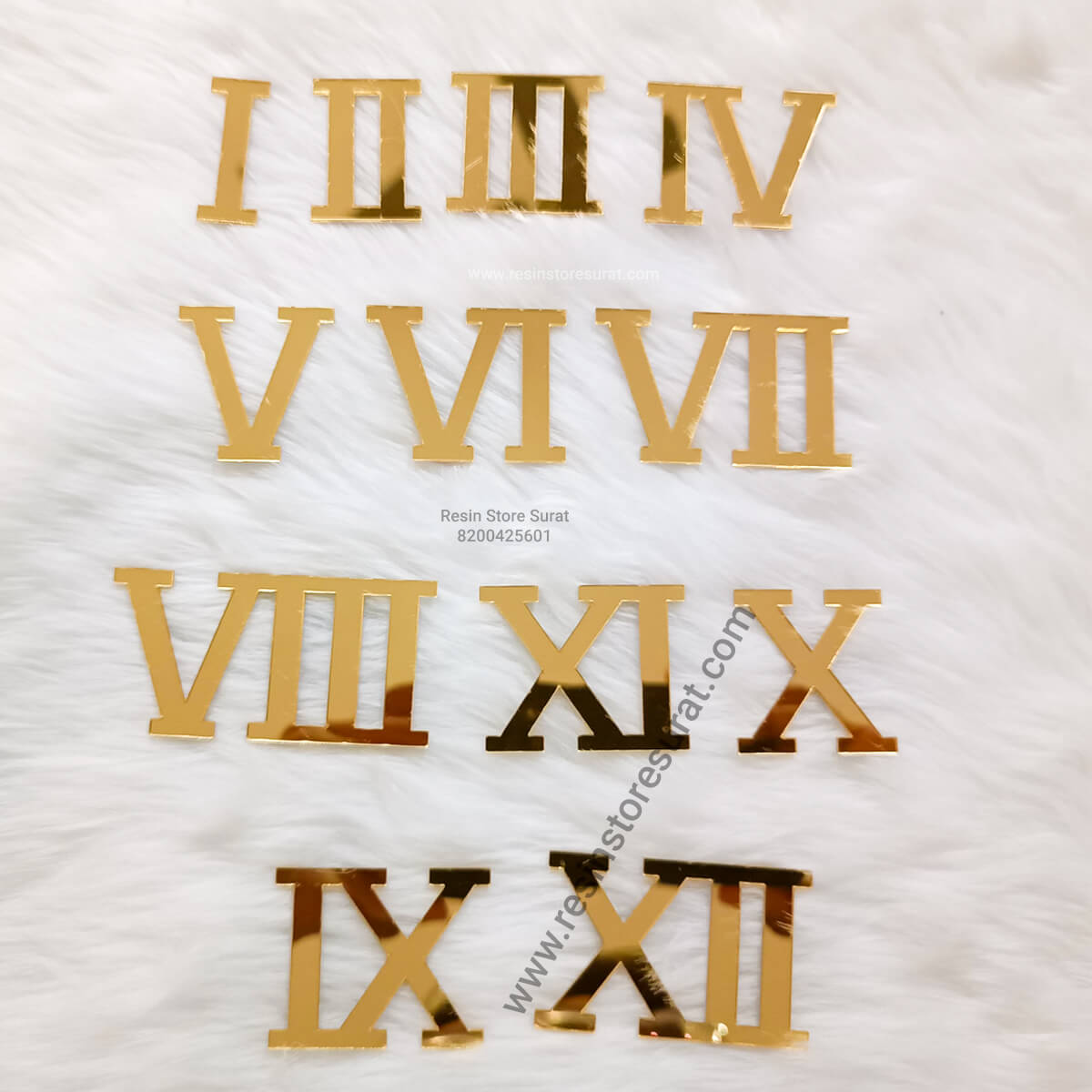 Roman Number Gold – Resin Store Surat