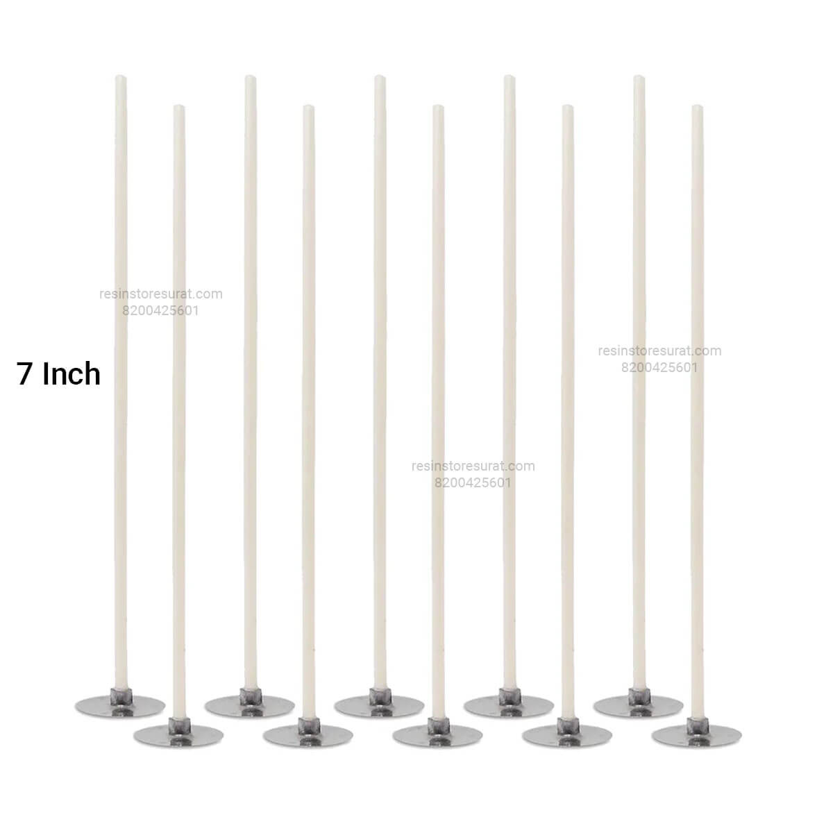 7 Inch Pre Waxed Cotton Wicks For Candle With Sustainer – Resin Store Surat