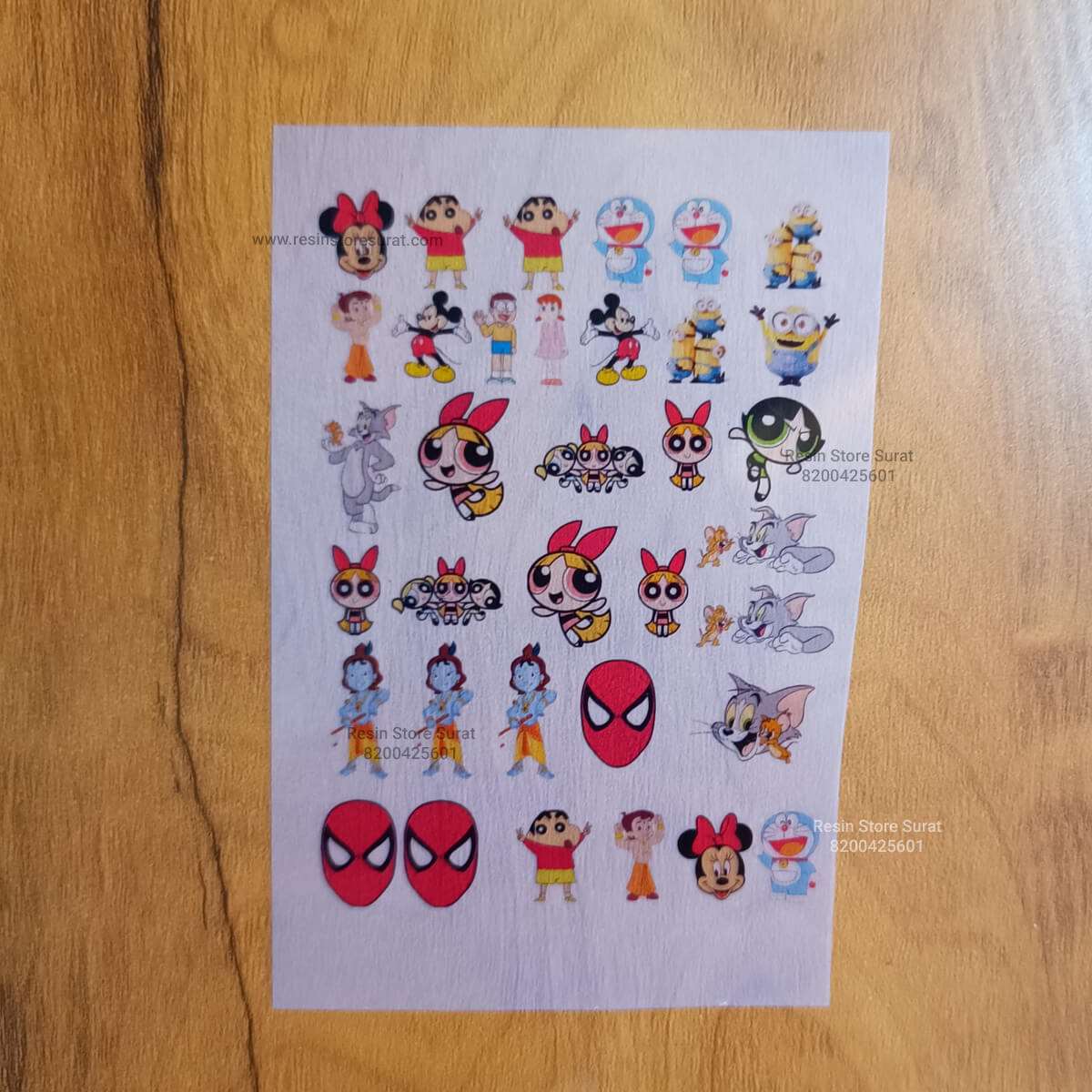 Rakhi Cartoon - Insert Sheet – Resin Store Surat