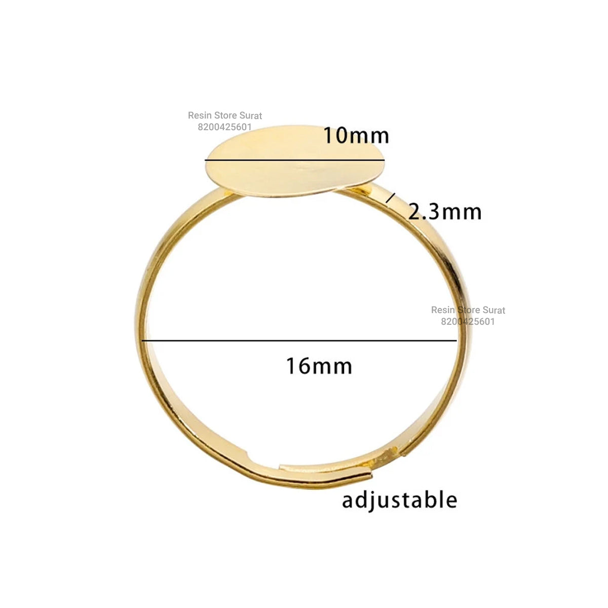 Resin Adjustable Ring Base - 5 Pcs – Resin Store Surat
