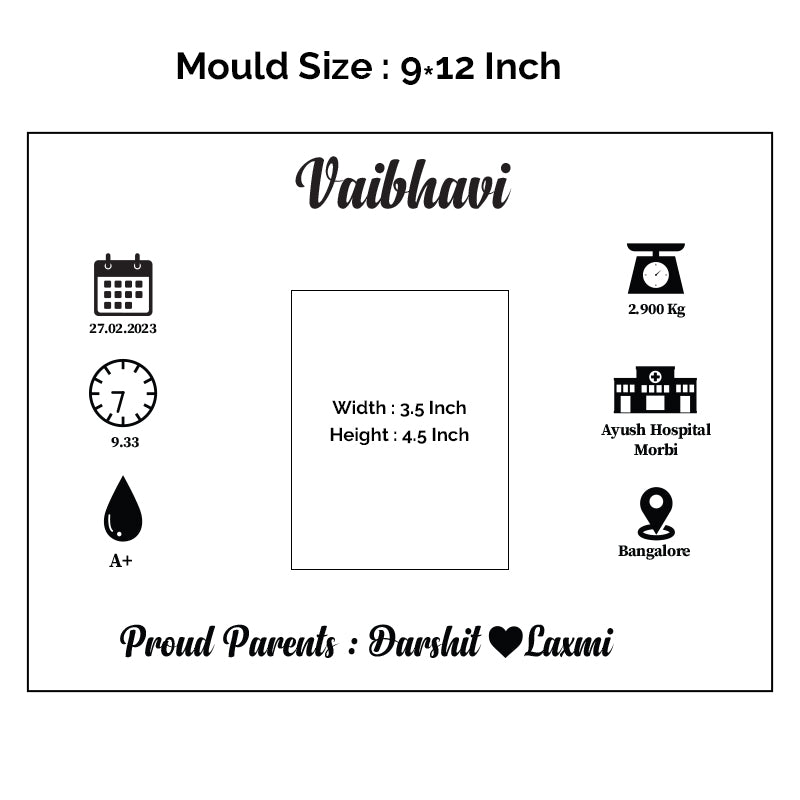 New Born Baby insert sheet – Resin Store Surat